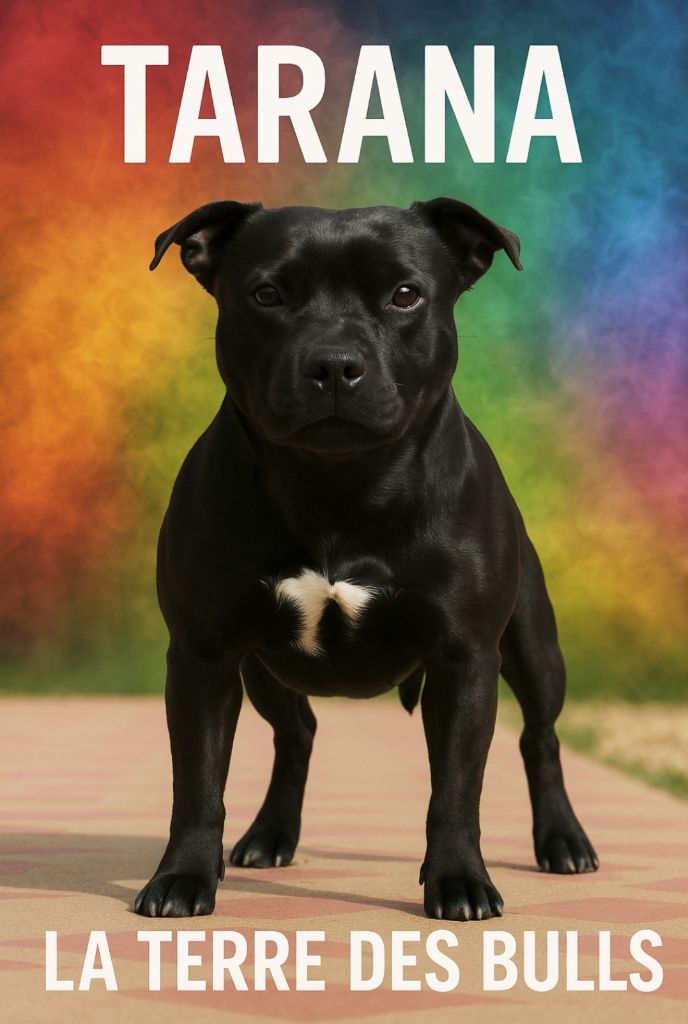 Saiian supa crew Of Black Lovely Staffie
